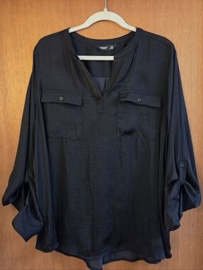 Simply Vera Vera Wang Pocket Rolltab Popover - Black - XX Large